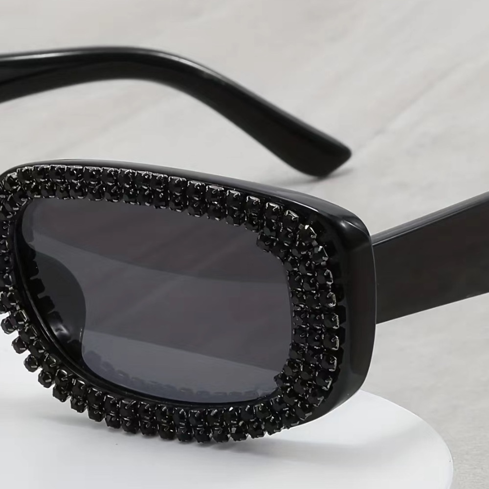Black Rhinestone Sunglasses - Picture 5 of 5